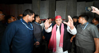 Akhilesh Yadav On Warpath Over Tin Sheets’ Barricade At JP Narayan Museum